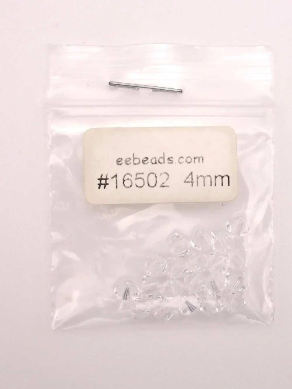 Swarovski 4mm Bicone Crystal Set Clear, Sapphire, Jonquil (60pc) Gossamer Floss - Picture 4 of 6